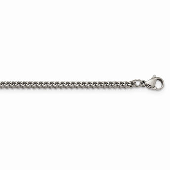 Stainless Steel Polished 2.5mm 24in Franco Chain