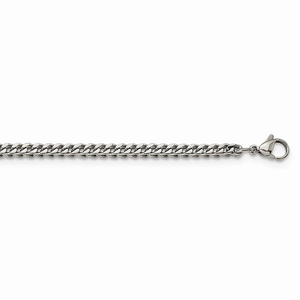 Stainless Steel Polished 3mm 24in Franco Chain