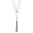 Stainless Steel Polished 2 Strand w/2in ext 24in Necklace