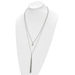 Stainless Steel Polished 2 Strand w/2in ext 24in Necklace