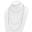 Stainless Steel Polished Infinity Sign 3-Strand w/1.75in ext 16.5in Necklac
