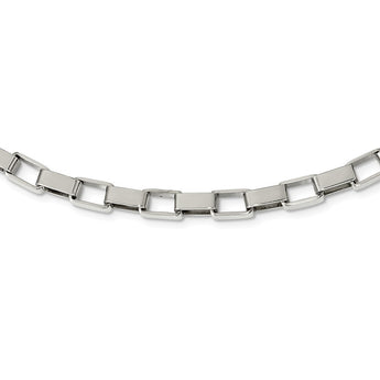 Stainless Steel Link 22in Necklace
