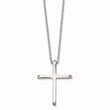 Stainless Steel CZ Cross Pendant Necklace