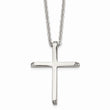 Stainless Steel CZ Cross Pendant Necklace