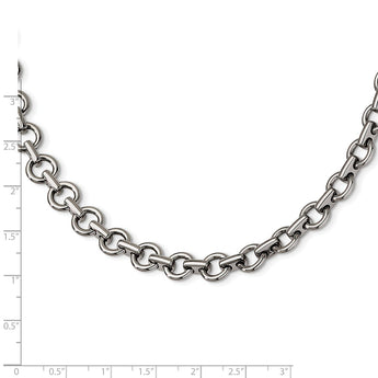 Stainless Steel Polished Links 20in Necklace