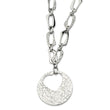 Stainless Steel Heart Cutout Pendant with 2 inch ext Necklace