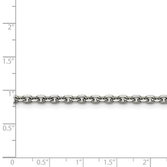 Stainless Steel 3.4mm 24in Cable Chain