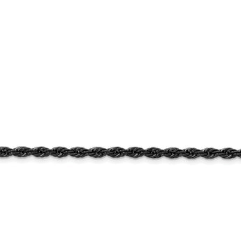 Stainless Steel IP Black-plated 4.0mm 30in Rope Chain