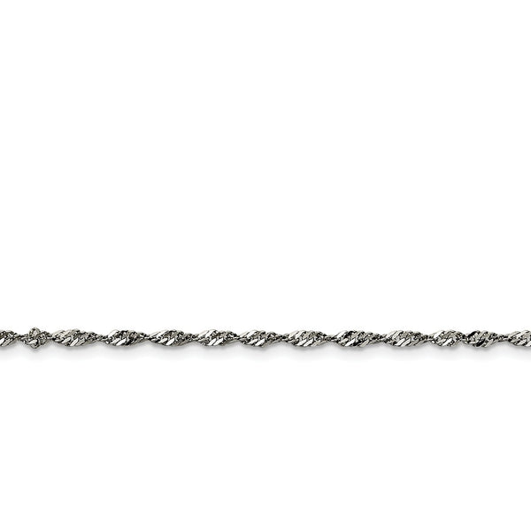 Stainless Steel 2.5mm 24in Singapore Chain