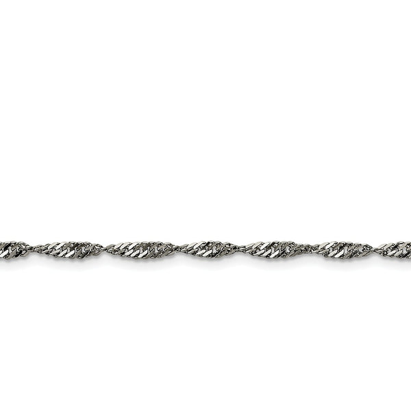 Stainless Steel 3.0mm 24in Singapore Chain