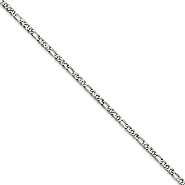Stainless Steel 5.30mm 24in Figaro Chain