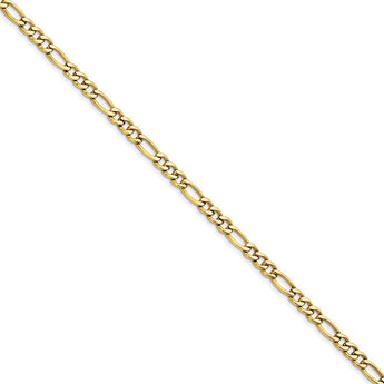 Stainless Steel IP Yellow-plated 6.30mm 24in Figaro Chain