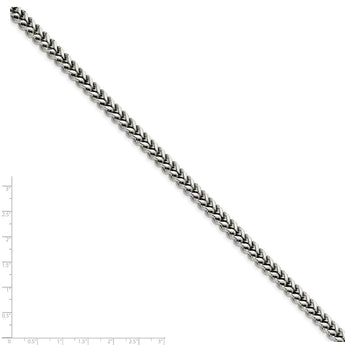 Stainless Steel 6.75mm Franco 24in Chain