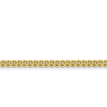 Stainless Steel IP Gold-plated 4.0mm 30in Round Curb Chain
