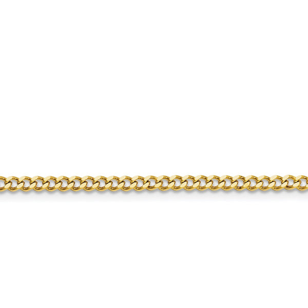 Stainless Steel IP Gold-plated 3.0mm 30in Curb Chain
