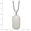 Stainless Steel Laser Cut Dog Tag Pendant Necklace