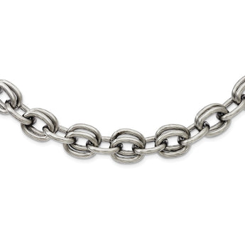 Stainless Steel Multiple Links 22in Necklace
