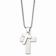 Stainless Steel Polished Crosses Pendant Necklace