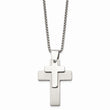 Stainless Steel Polished Crosses Pendant Necklace