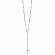 Stainless Steel 4mm Bead Rosary Necklace