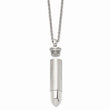 Stainless Steel Bullet 24in Necklace
