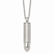 Stainless Steel Bullet 24in Necklace
