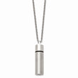 Stainless Steel Capsule 24in Necklace