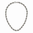 Stainless Steel Polished Oval Link 24in Necklace