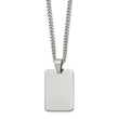 Stainless Steel Polished Dog Tag Necklace