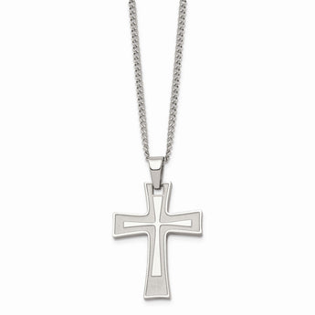 Stainless Steel Cross Pendant Necklace