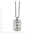 Stainless Steel Polished and Lasered DAD Dog Tag Necklace