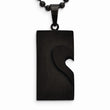 Stainless Steel Black IP-plated & Pink IP-plated Necklace Set