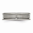 Titanium Grooved and Beaded 6mm Polished Band