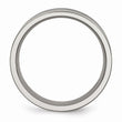 Titanium Enameled Grooved Flat 8mm Polished Band