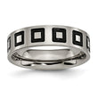 Titanium Enameled Flat 6mm Polished Band