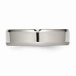 Titanium Beveled Edge 6mm Polished Band