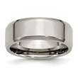 Titanium Beveled Edge 8mm Polished Band