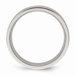 Titanium Sterling Silver Inlay Flat 6mm Brushed Band