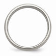 Titanium Sterling Silver Inlay 8mm Brushed Band