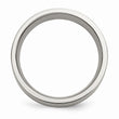 Titanium Sterling Silver Inlay Flat 8mm Brushed Band