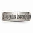 Titanium 8mm Laser Design Brushed Band