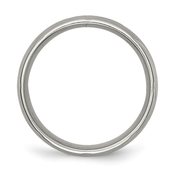 Titanium Swirl Design 8mm Satin Band