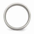 Titanium Flat 8mm Sterling Silver Inlay Brushed Band