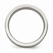Titanium Flat 6mm Sterling Silver Inlay Brushed Band