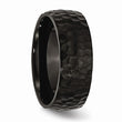 Titanium Black IP-Plated Hammered 8mm Band