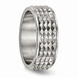 Titanium Polished Studded Ring