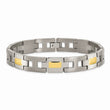 Titanium Yellow IP-Plated 9in Bracelet