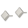 Titanium Polished 7mm Square Post Earrings
