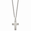 Titanium Cross 22in Necklace