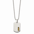 Titanium Yellow IP-plated 22in Necklace